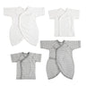新生児肌着　４枚セット（短肌着２枚・コンビ肌着２枚）